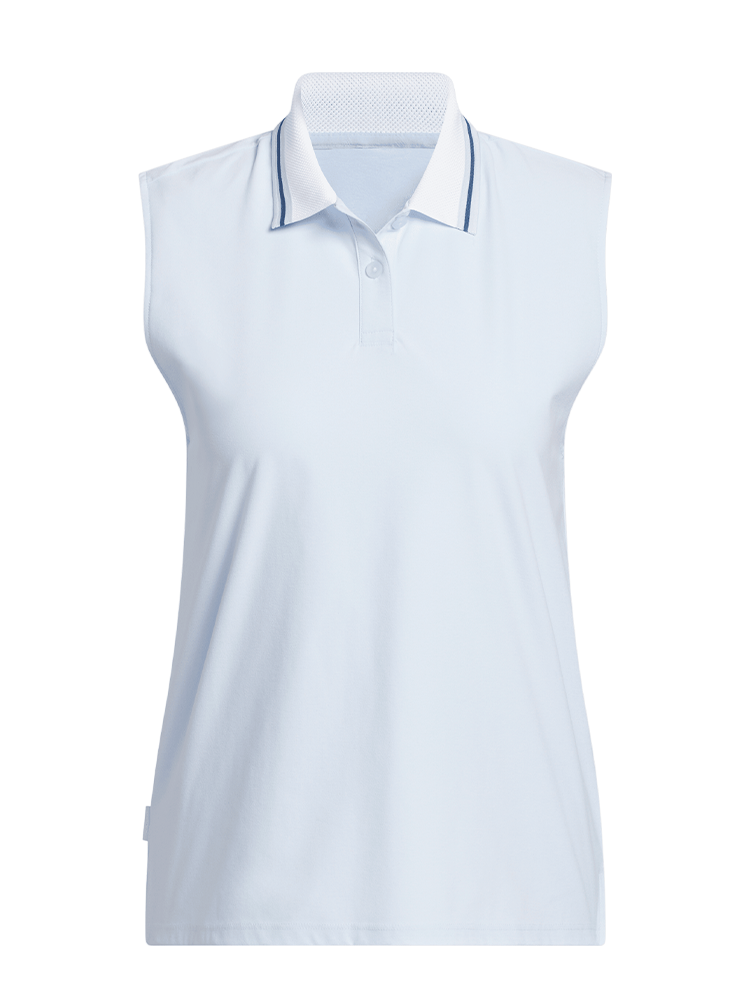 adidas Womens Beyond Twistknit Polo Shirt - Crystal Sky