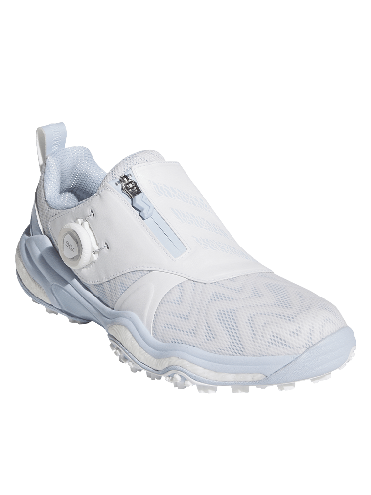 adidas Womens Codechaos BOA 25 Spikeless Golf Shoes - Ftwr White/Crystal Sky