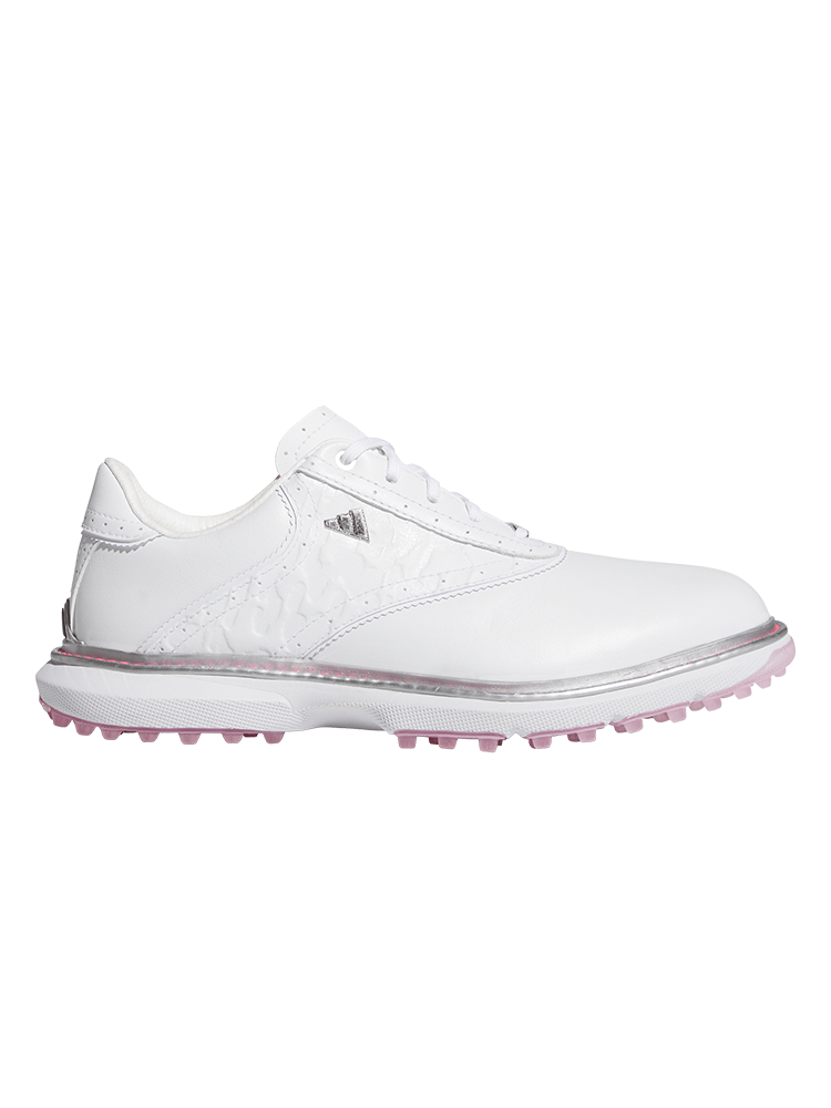 adidas Womens MC70 Spikeless Golf Shoes - Ftwr White/Silver Met./Lucid Pink