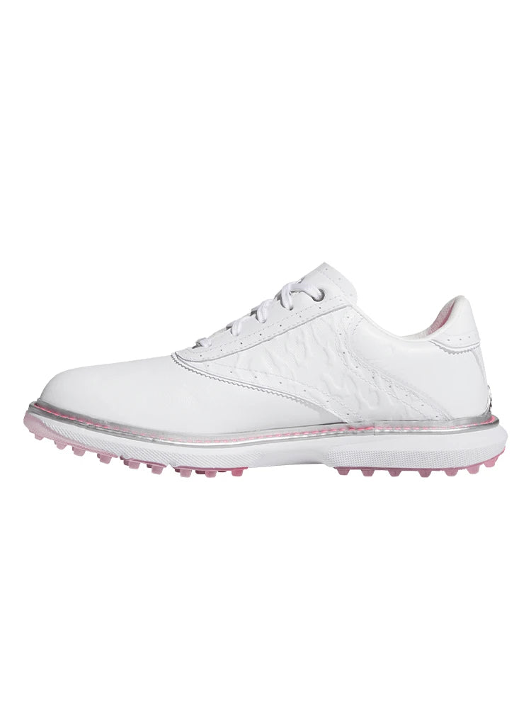 adidas Womens MC70 Spikeless Golf Shoes - Ftwr White/Silver Met./Lucid Pink