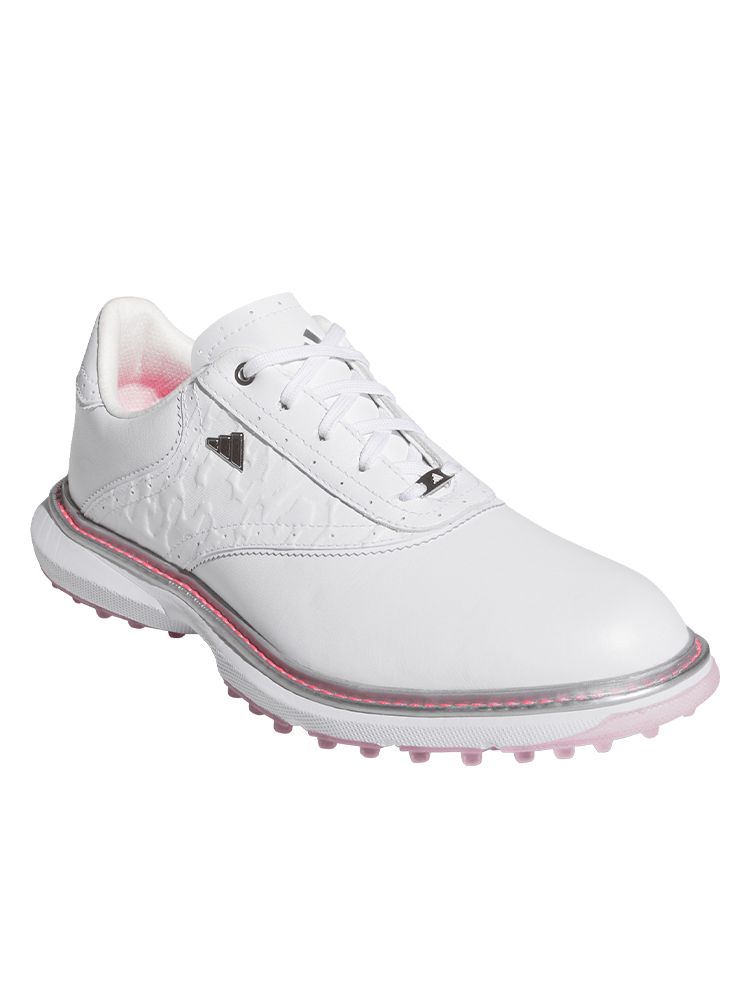 adidas Womens MC70 Spikeless Golf Shoes - Ftwr White/Silver Met./Lucid Pink