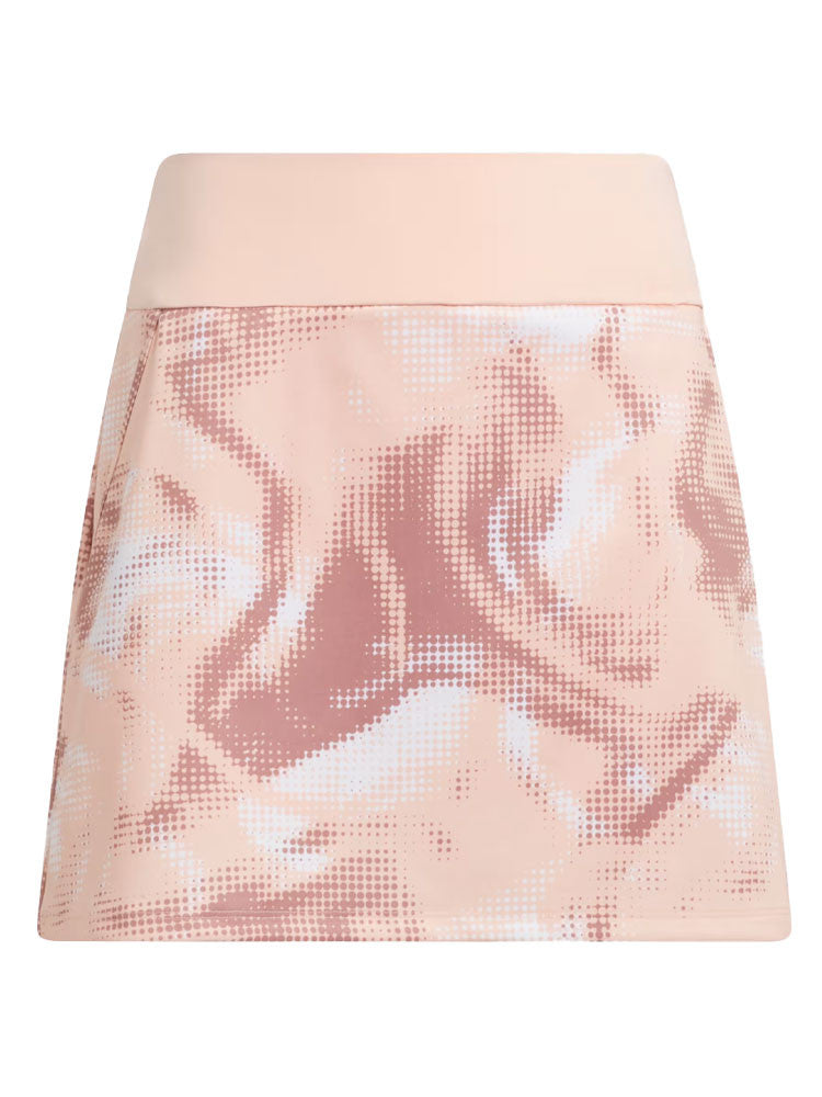 adidas Womens Ultimate365 Printed 16-Inch Skort - Powder Coral