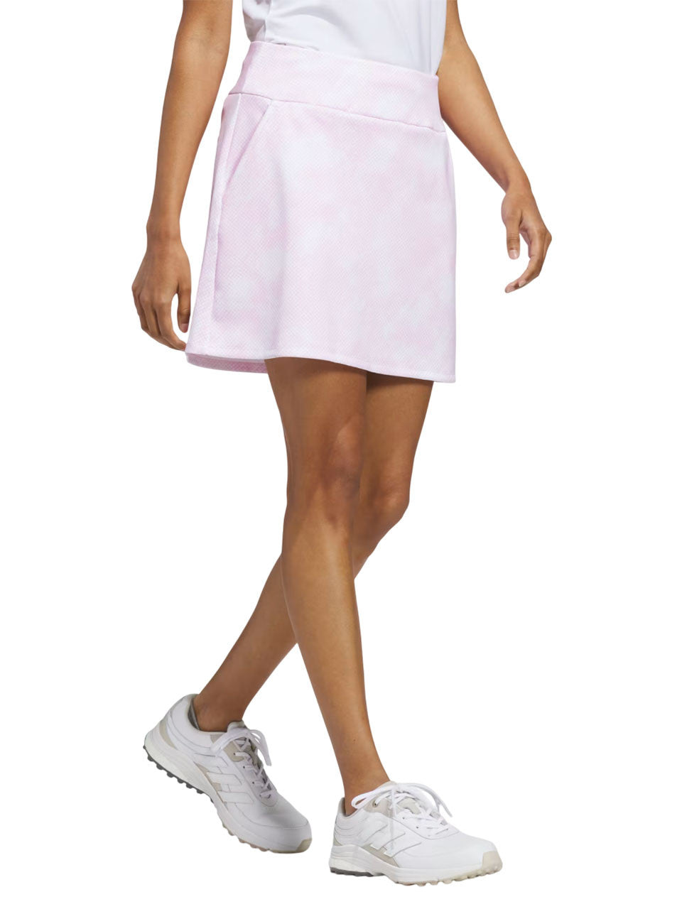 adidas Womens Ultimate365 Printed 16-Inch Skort - Clear Pink