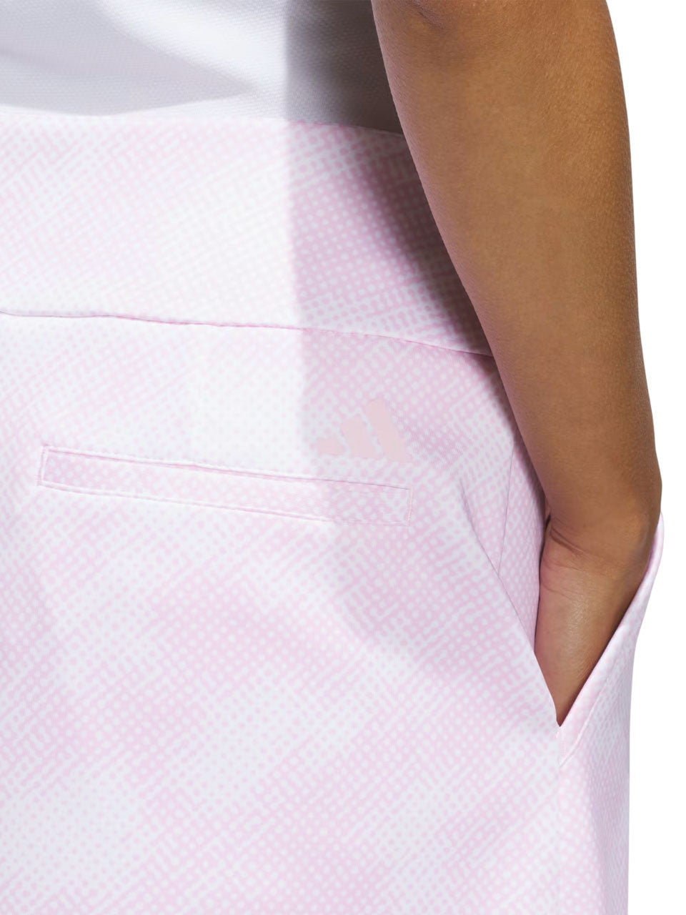 adidas Womens Ultimate365 Printed 16-Inch Skort - Clear Pink