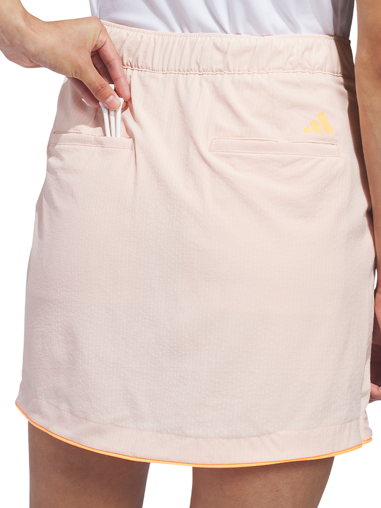 adidas Womens Ultimate365 Seersucker Skort - Blush Pink