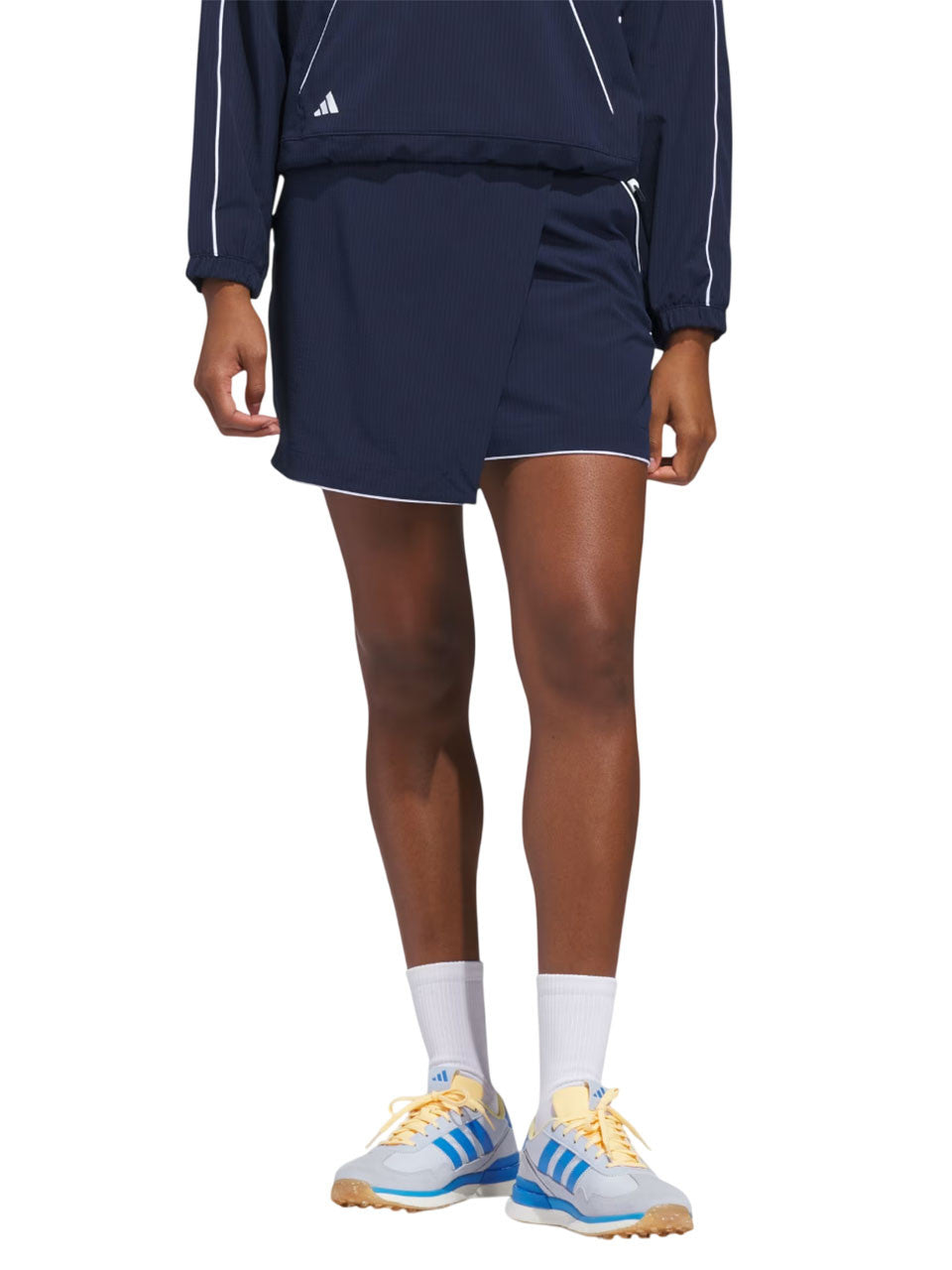 adidas Womens Ultimate365 Seersucker Skort - Collegiate Navy