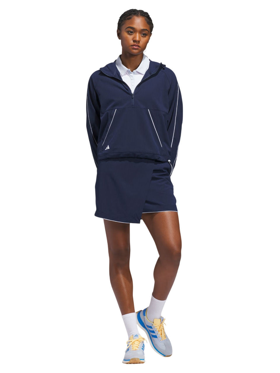 adidas Womens Ultimate365 Seersucker Skort - Collegiate Navy