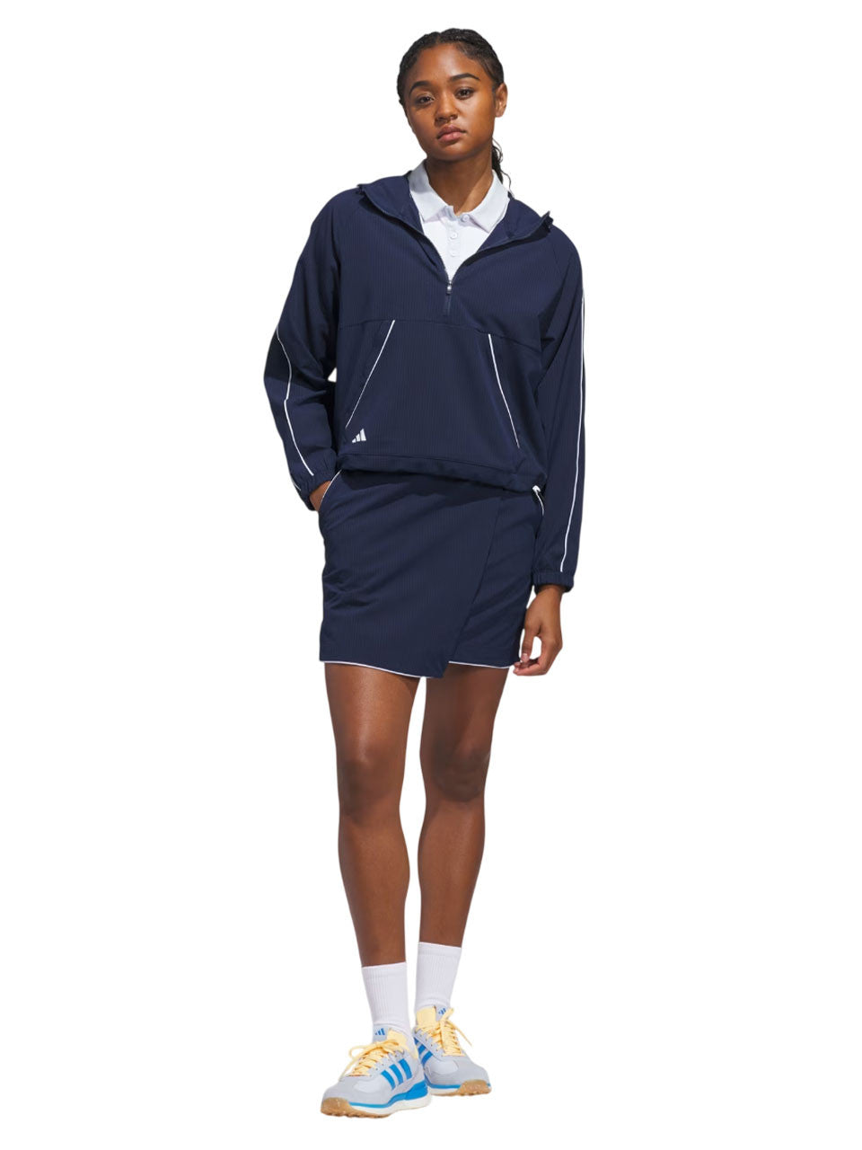 adidas Womens Ultimate365 Seersucker Skort - Collegiate Navy
