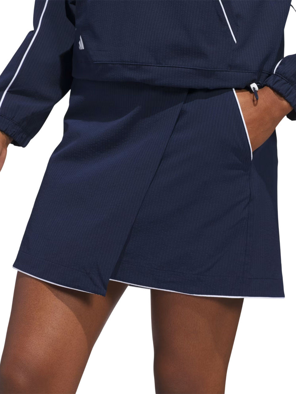 adidas Womens Ultimate365 Seersucker Skort - Collegiate Navy