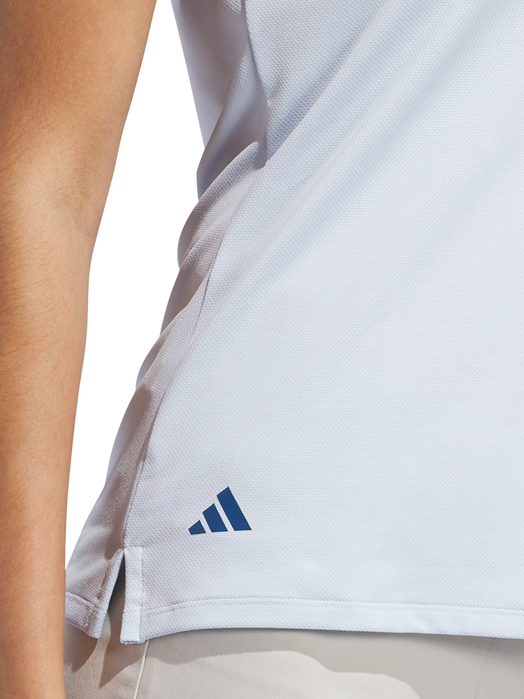 adidas Womens Ultimate365 Short Sleeve Polo Shirt - Crystal Sky