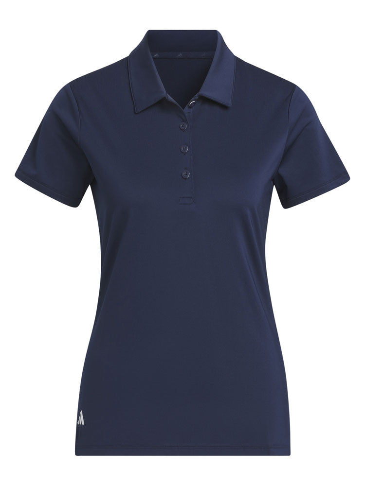 adidas Womens Ultimate365 Solid Short Sleeve Polo Shirt - Collegiate Navy