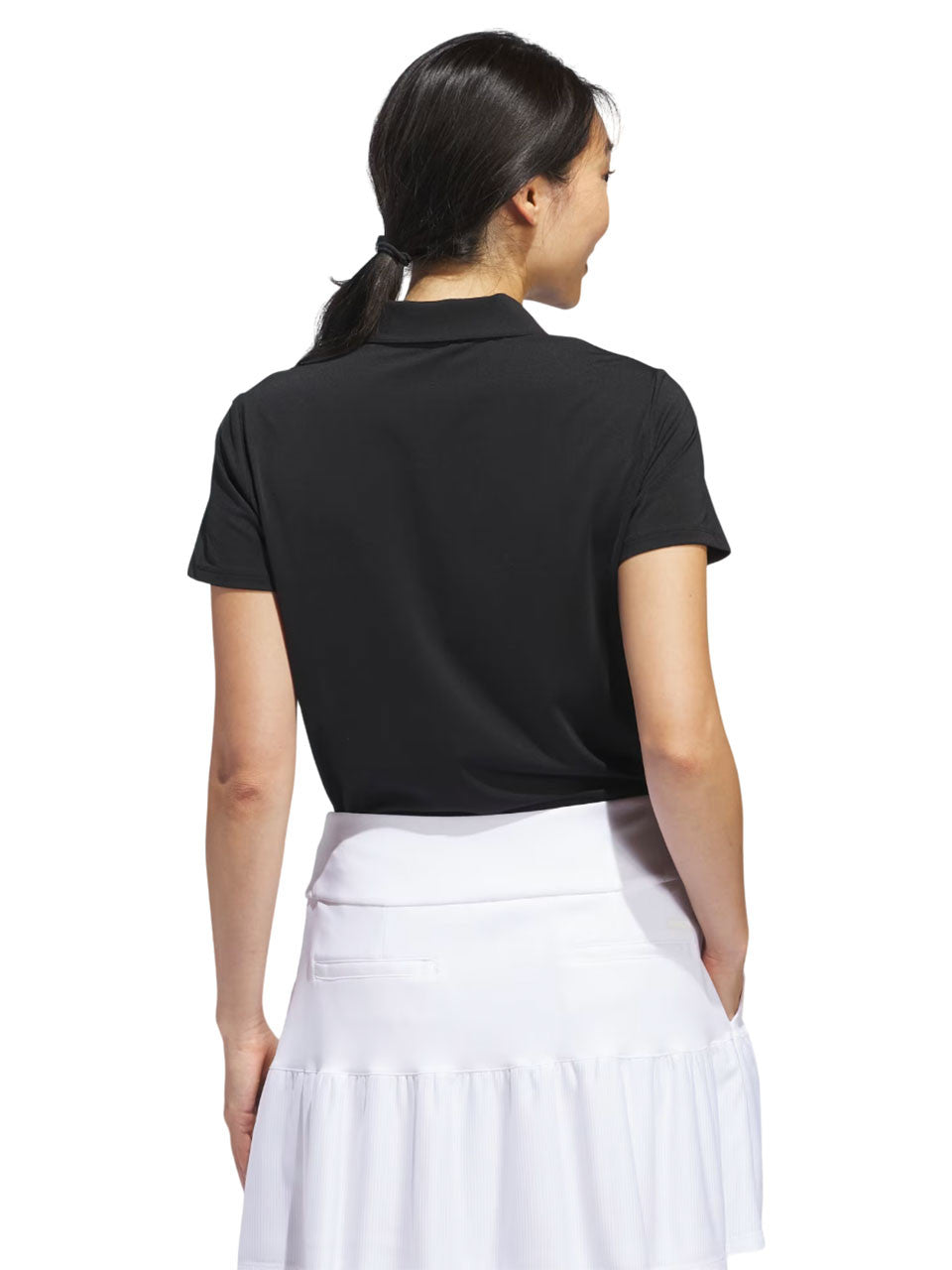 adidas Womens Ultimate365 Solid Polo Shirt - Black