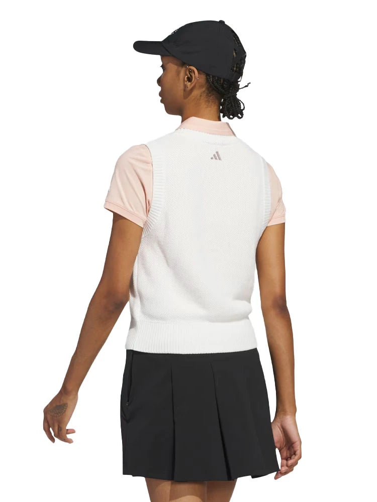 adidas Womens Ultimate365 Tour Knit Vest - White