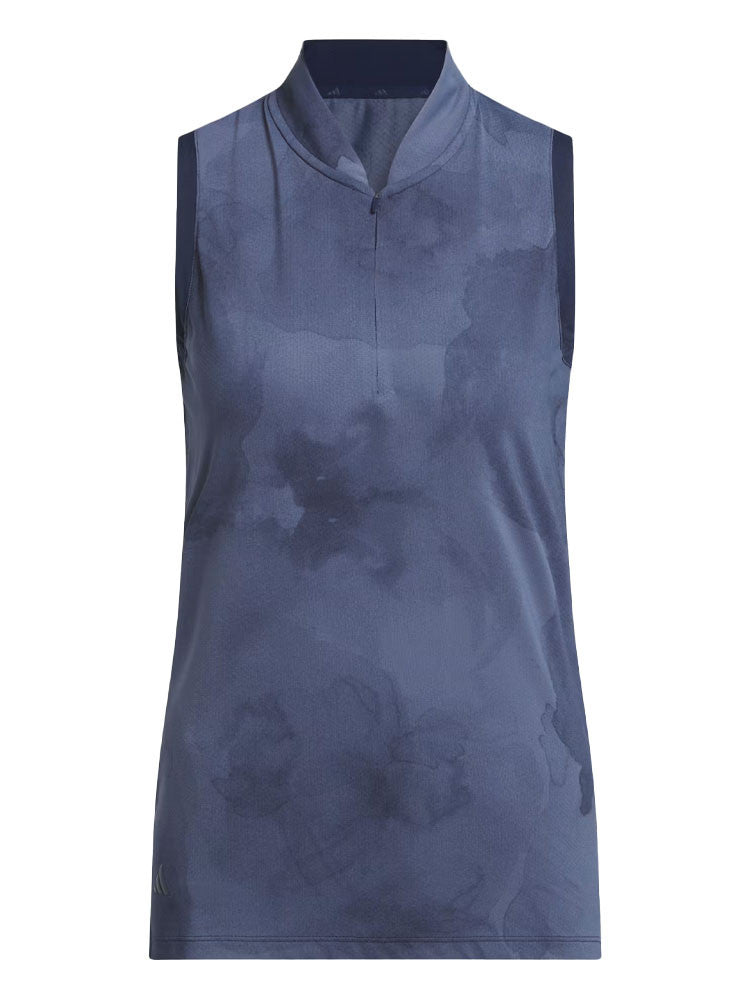 adidas Womens Ultimate365 Tour Sleeveless Polo Shirt - Collegiate Navy