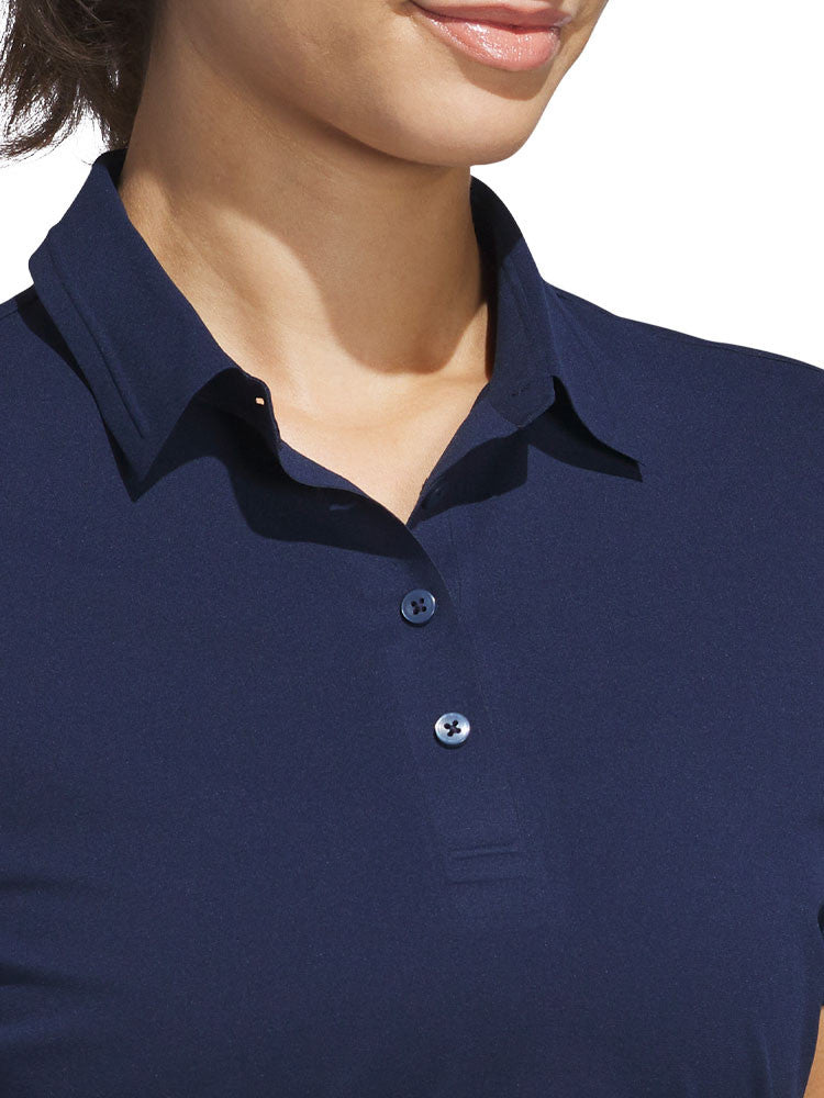 adidas Womens Ultimate365 Tour Twistknit Polo Shirt - Collegiate Navy