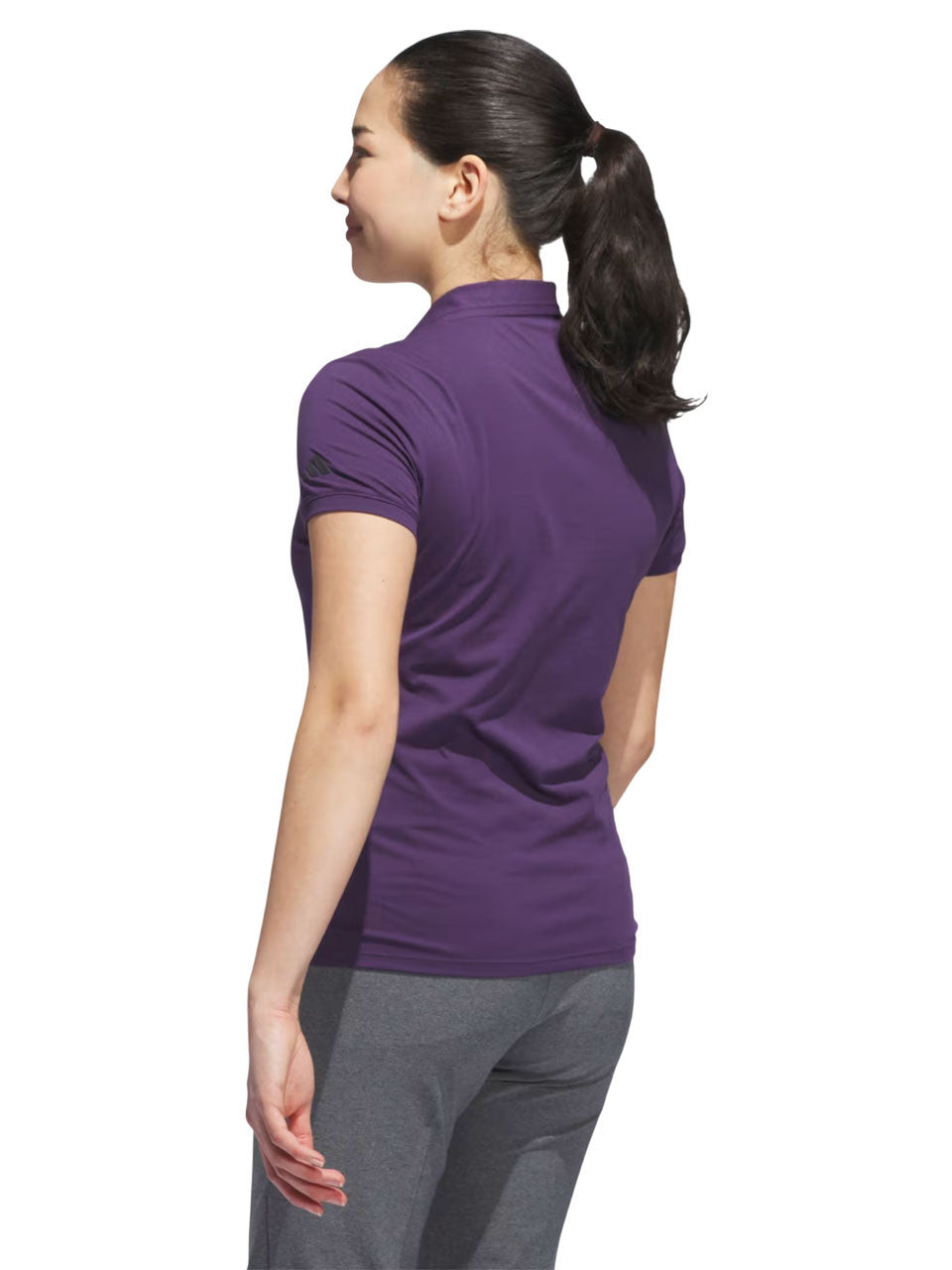 adidas Womens Ultimate365 Tour Twistknit Polo Shirt - Aurora Plum