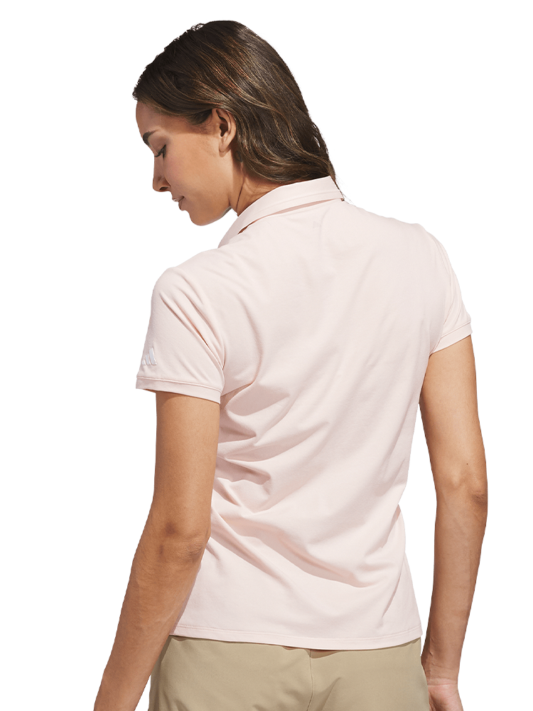 adidas Womens Ultimate365 Tour Twistknit Polo Shirt - Blush Pink