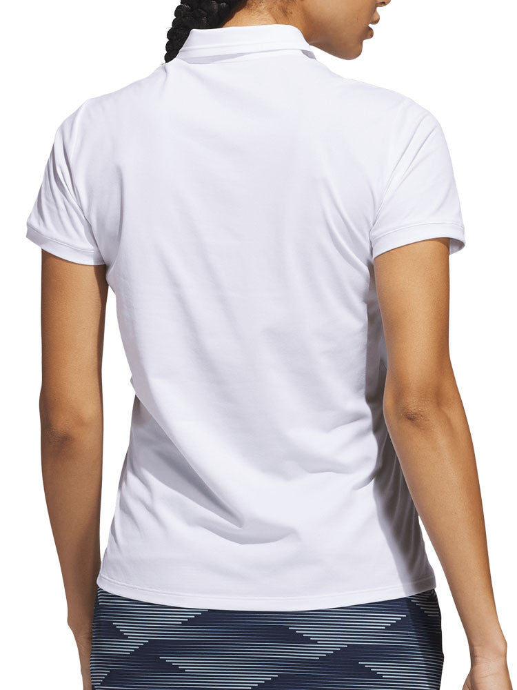 adidas Womens Ultimate365 Tour Twistknit Polo Shirt - White