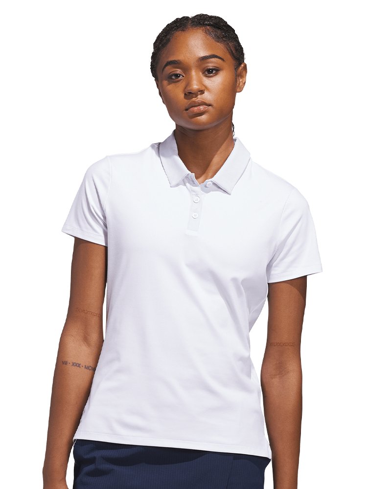 adidas Womens Ultimate365+ Grid Climacool Polo - Crystal Sky