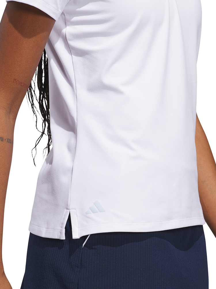 adidas Womens Ultimate365+ Grid Climacool Polo - Crystal Sky