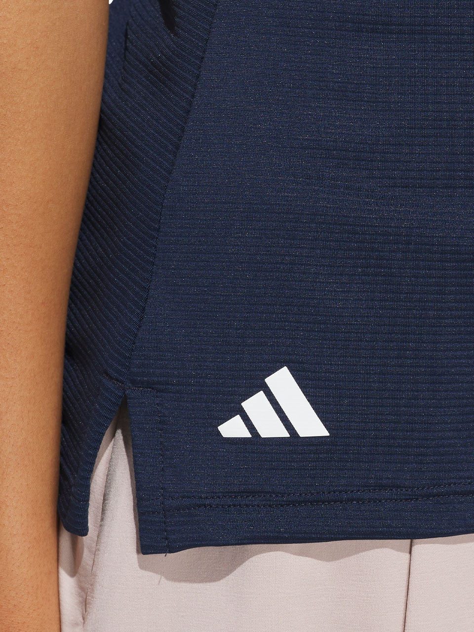 adidas Womens Ottoman Sleeveless Polo Shirt - Collegiate Navy