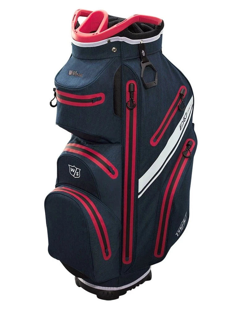 Pre-Owned Wilson Staff Exo Dry Cart Bag - Navy Red