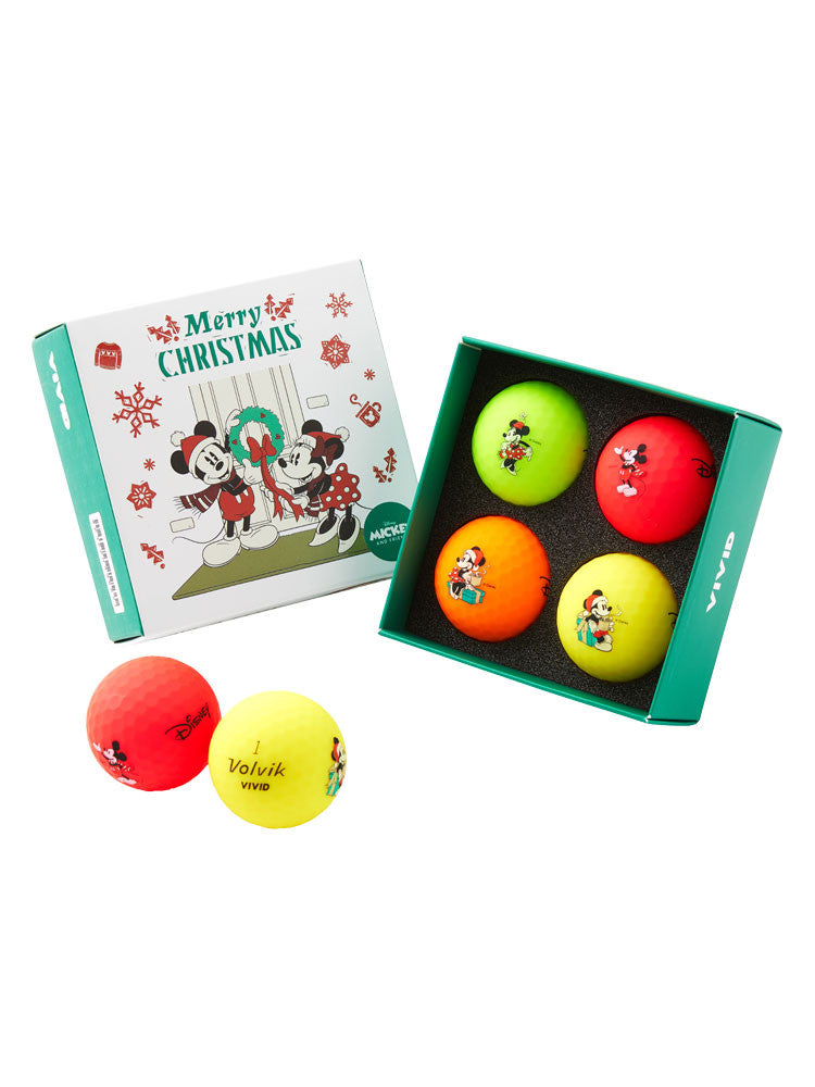 Volvik Vivid Disney Christmas 4 Pack - Multi