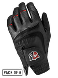 Wilson Staff Grip Plus Golf Glove - 6 Pack