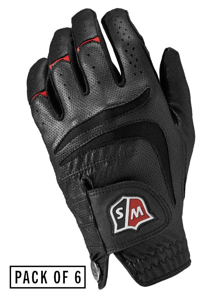 Wilson Staff Grip Plus Golf Glove - 6 Pack