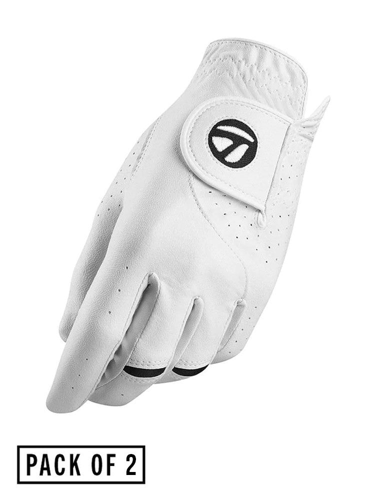 TaylorMade Stratus Tech Golf Glove - 2 Pack White