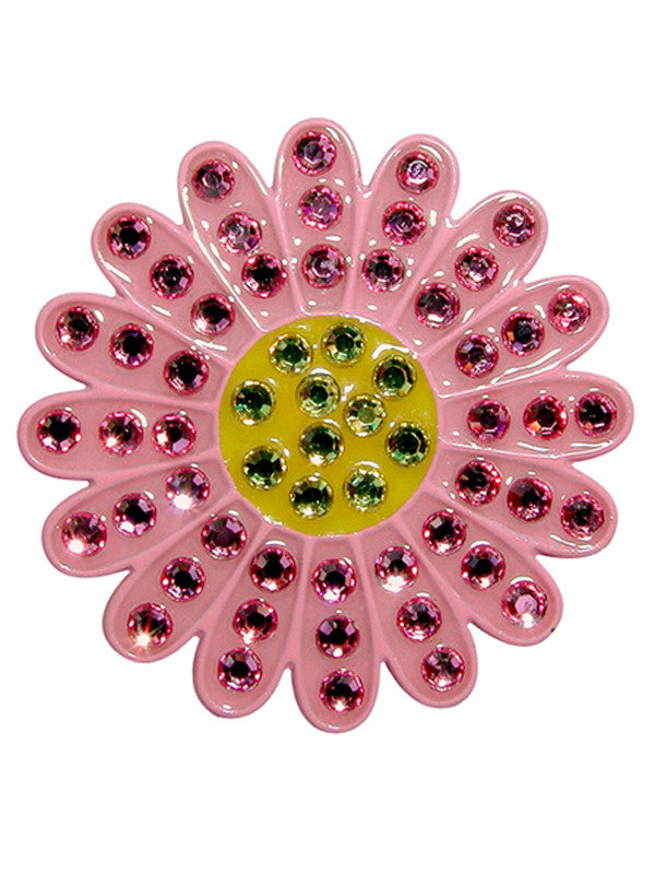 Navika Swarovski Crystal Sunflower Pink Marker