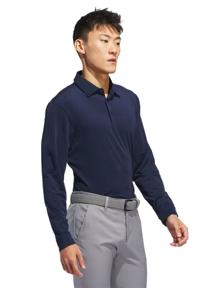 adidas Core Long Sleeve Polo Shirt - Collegiate Navy