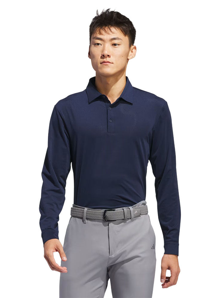 adidas Core Long Sleeve Polo Shirt - Collegiate Navy