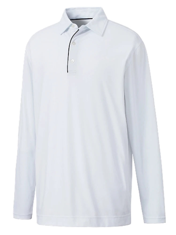 FootJoy Long Sleeve Sun Protection Polo - White