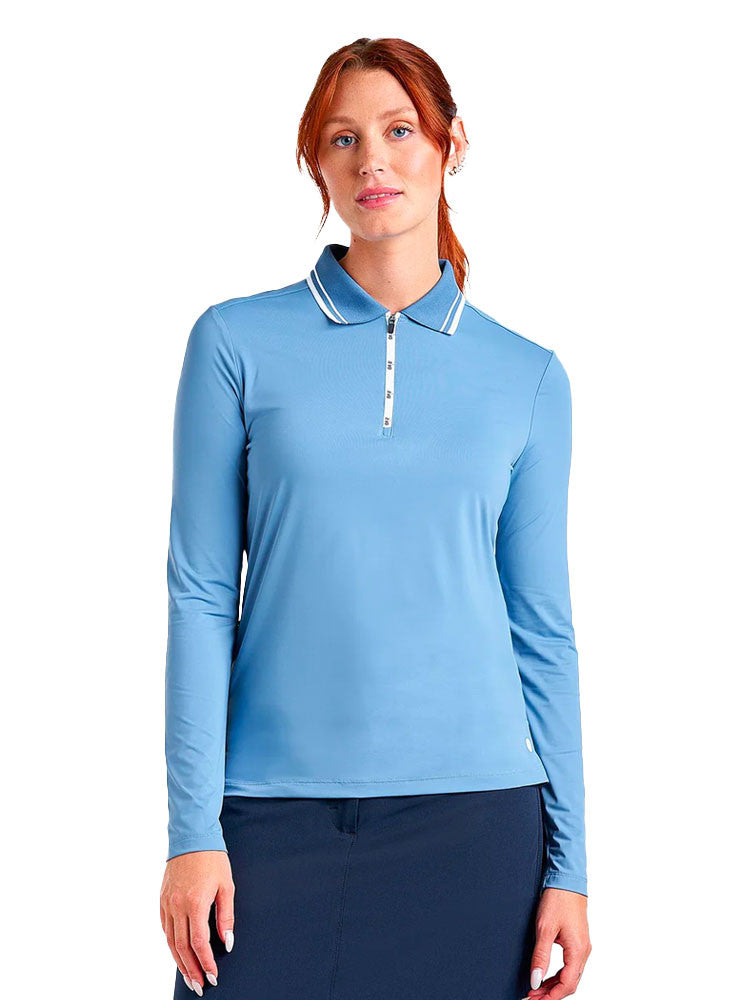 Nivo Women's Alana Long Sleeve Mock - Sea Reflection