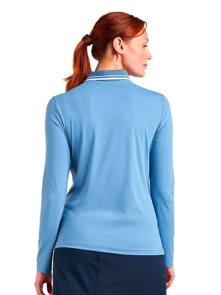 Nivo Women's Alana Long Sleeve Mock - Sea Reflection