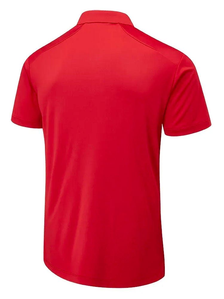 Ping Lindum Tailored Fit Polo - Rich Red