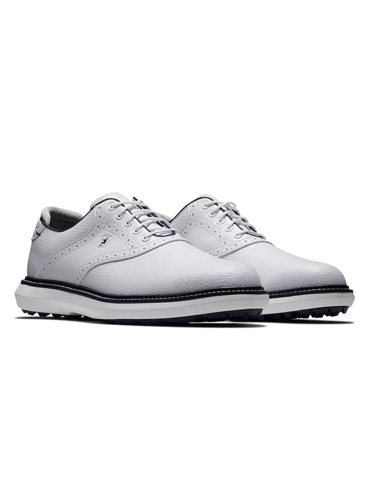 FootJoy Traditions Spikeless Golf Shoes - White