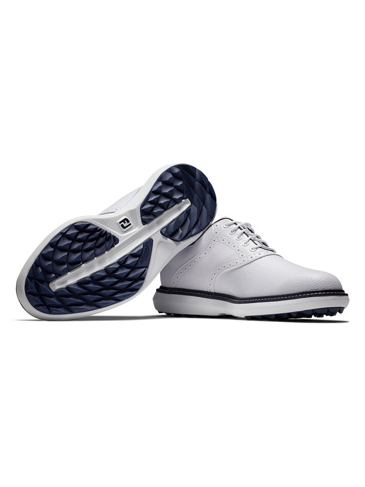 FootJoy Traditions Spikeless Golf Shoes - White