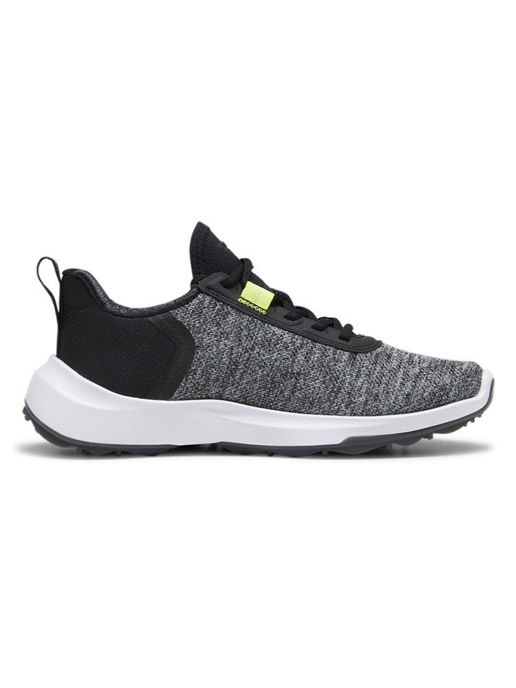 Puma Youth FUSION Crush Sport Spikeless Golf Shoes - Puma Black/Electric Lime