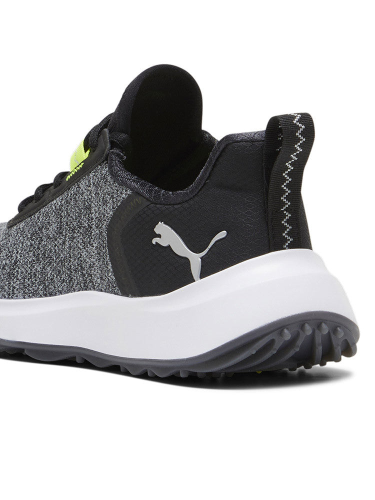 Puma Youth FUSION Crush Sport Spikeless Golf Shoes - Puma Black/Electric Lime