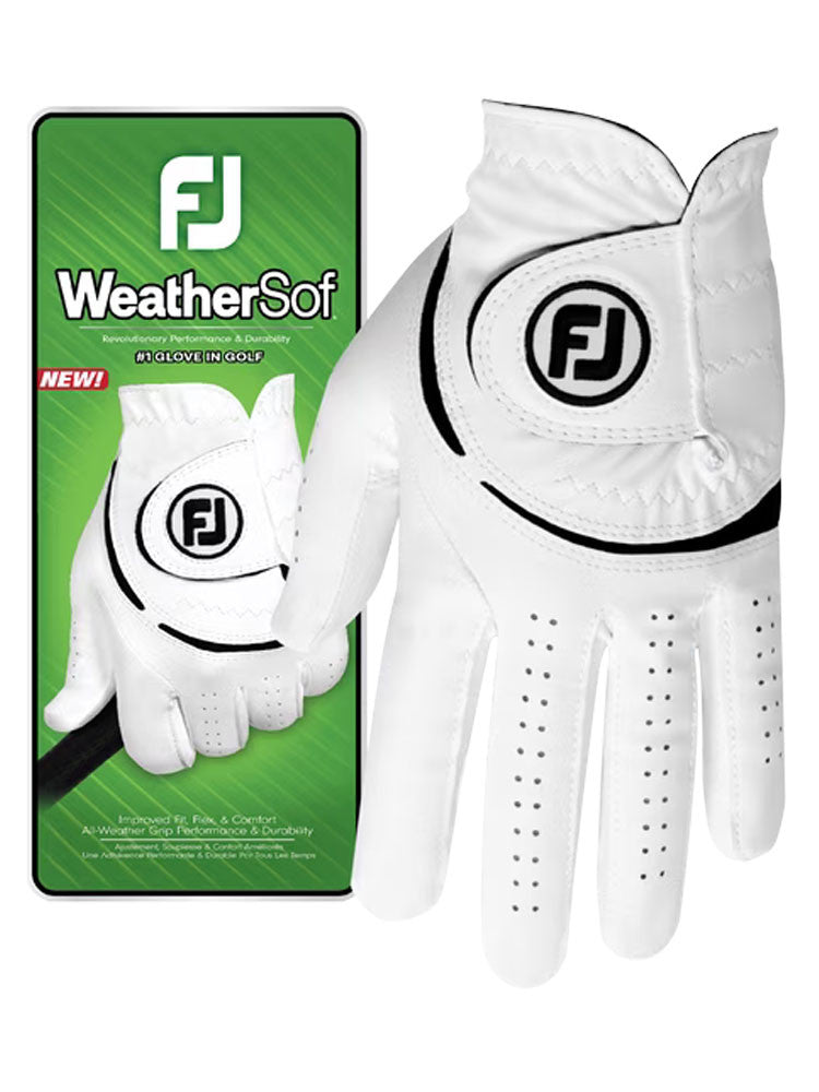 FootJoy Weathersof 24 Golf Glove - White