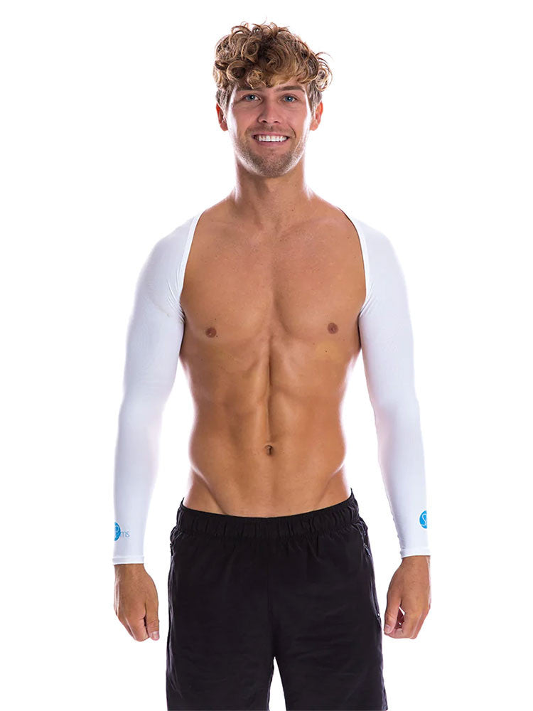 SParms Sun Protection Shoulder Wrap (Shawl) - White