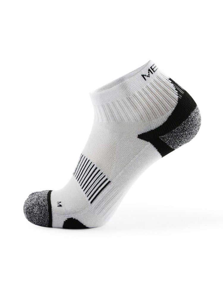 Meikan 5 Pack Women's Quarter Cut Performance Sports Socks - White/Black
