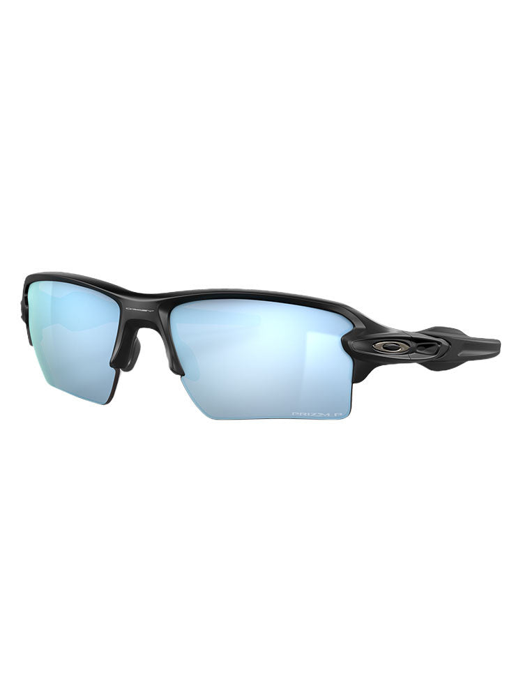 Oakley Flak 2.0 XL Sunglasses - Matte Black w/ Prizm Deep Water Polarised