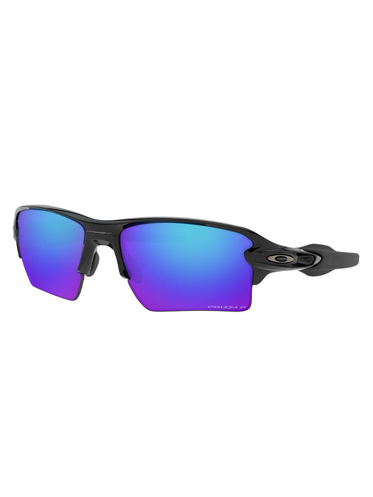 Oakley Flak 2.0 XL Sunglasses - Polished Black w/ Prizm Sapphire Polarised