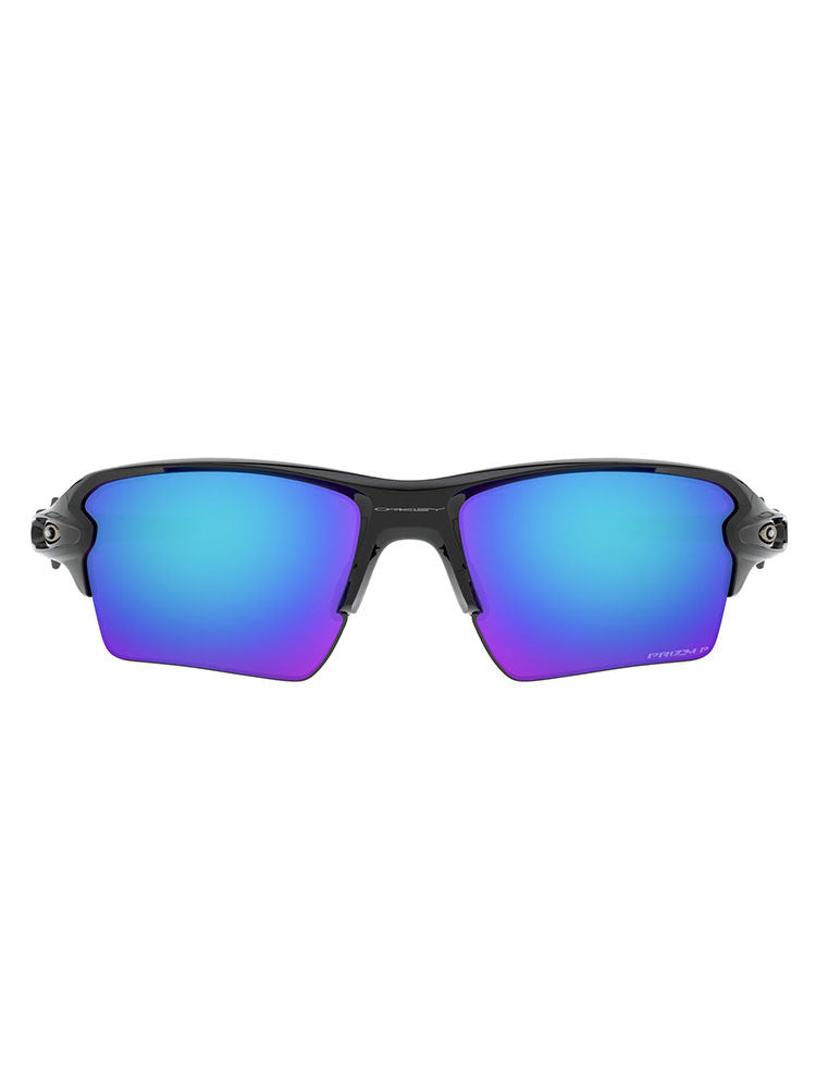 Oakley Flak 2.0 XL Sunglasses - Polished Black w/ Prizm Sapphire Polarised