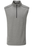 Ping Ramsey Half-Zip Ribbed Fleece Vest - Ash Marl